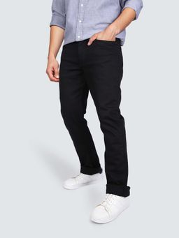 Lee - Black Solid Straight Fit Jeans