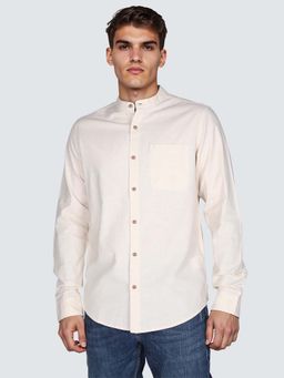 Lee - Beige Solid Regular Fit Shirt