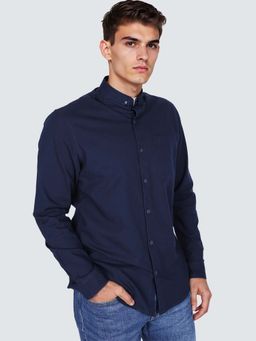 Lee - Blue Solid Regular Fit Shirt