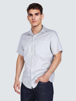 Lee - Grey Solid Regular Fit Shirt