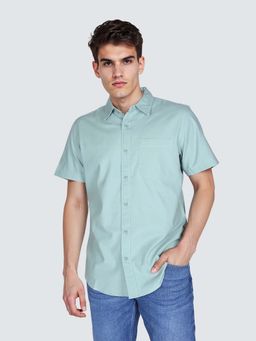Lee - Green Solid Regular Fit Shirt