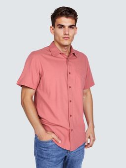 Lee - Pink Solid Regular Fit Shirt