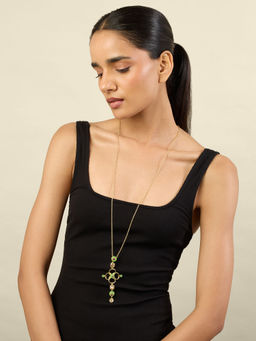 Isharya - Multi-Color 18Kt Gold Plated Necklace