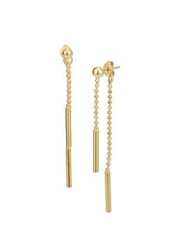 Carlton London - 18Kt Gold Plated Fancy Drop Earring for Women
