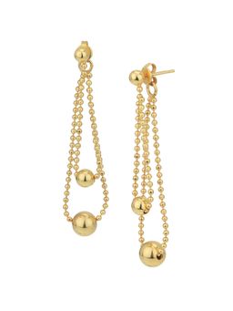 Carlton London - 18Kt Gold Plated Fancy Drop Earring for Women