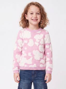 United Colors of Benetton - Regular Fit Round Neck Self Design Sweater