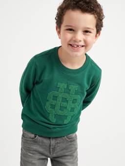 United Colors of Benetton - Regular Fit Round Neck Self Design Sweatshirt