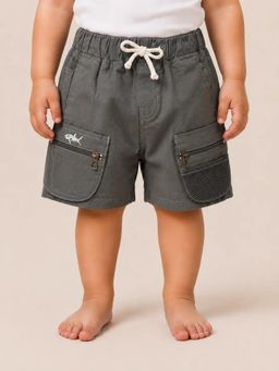 Bloom Up - Dark Grey Cargo Shorts for Boys
