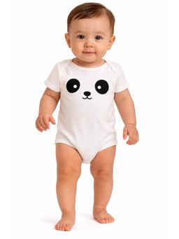 Bloom Up - Unisex White Baby Romper