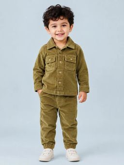 Bloom Up - Olive Corduroy Co-Ord Set