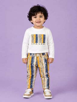 Bloom Up - White Future Legend Graphic Co-ord Set for Boys