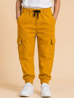 Bloom Up - Mustard Cargo Joggers for Boys