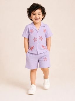 Bloom Up - Lavender Sea Life Printed Co-ord Set