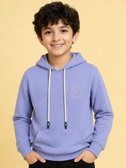 Bloom Up - Lavender Hooded Neck Hoodie for Boys