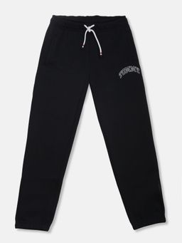 Tommy Hilfiger - Boys Regular Fit Logo Mid Rise Joggers-Navy Blue