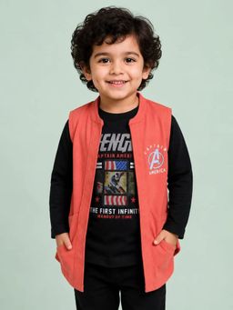 Bloom Up - Captain America Layered T-shirt and Jacket for Boys