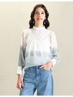 U.S. POLO ASSN. - Floral Printed Chiffon Top