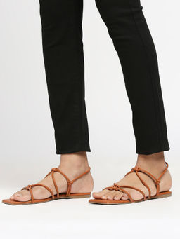 Twenty Dresses by Nykaa Fashion - Tan Keeping It Casual Flats