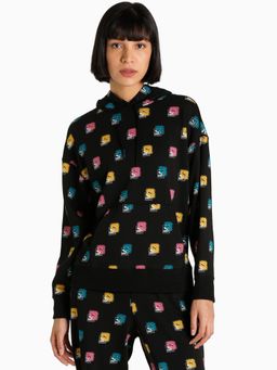 Puma - Brand Love Aop Women Black Hoodie