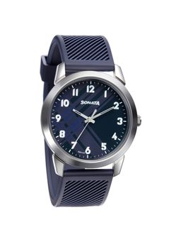Sonata - NP77107SP03W Blue Dial Analog Watch for Men