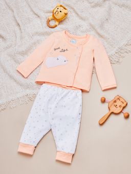 Nautinati - Girls Printed Asymmetric Casual Co-Ord (Set of 2)