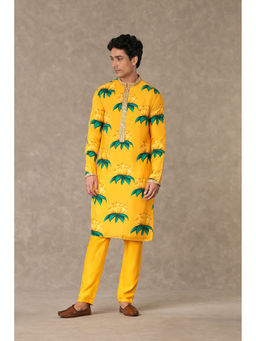 Masaba - Mustard Masakali Kurta with Pant (Set of 2)