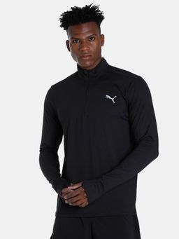 Puma - Run Favorite 1/4 Zip M Mens Black T-shirt