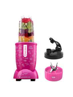 Wonderchef - Nutri Blend Go 1 Unbreakable Jars 400 W 2 Years Warranty Pink