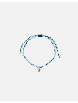 Accessorize London - Women's Blue Tommy Turtle Thread Anklet