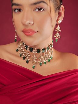 Srikala - Verdant Kundan Set