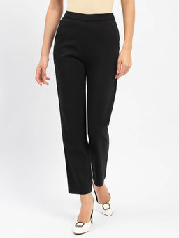 Madame - Tapered Fit Black Trousers
