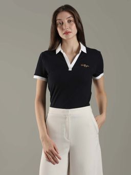 Tommy Hilfiger - Solid Regular Fit Cotton Polo T-Shirt