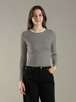 Tommy Hilfiger - Striped Slim Fit Cotton T-Shirt