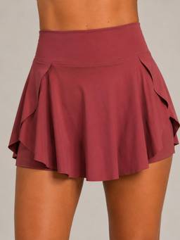 Wave Athleisure - Women Red Flirty Fit Skorts