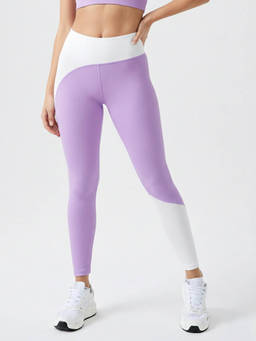 Wave Athleisure - Lavender High Waist Contrast Leggings