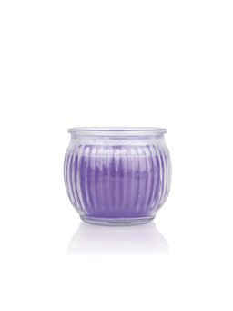 Iris - Homefragrances Ribbed Jar candle 110g Fragrance Lavender (Set of 2)