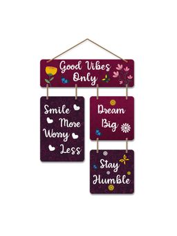 Art Vibes - Wooden Wall Hanging for Home Decoration