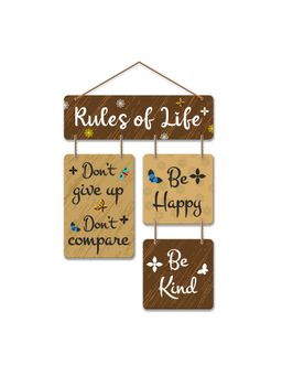 Art Vibes - Wooden Wall Hanging for Home Decoration