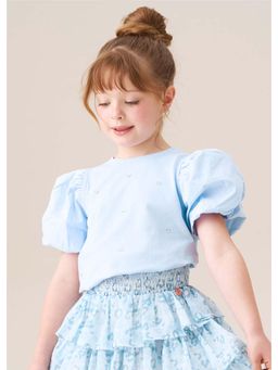 ANGEL & ROCKET - Reyna Diamonte Puff Sleeve Top