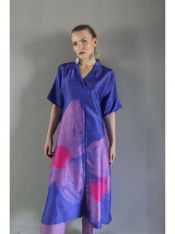 clos - Dupion Silk Comprised Of Floral Print Kurta And Pant (Set of 2)