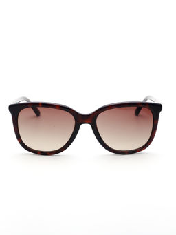 Bebe - Brown Lens Rectangular Sunglass Full Rim Brown Frame With Gradient