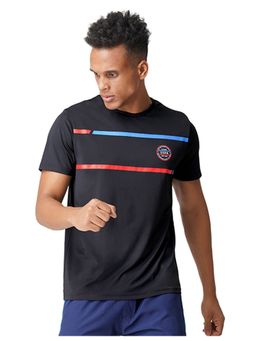 U.S. POLO ASSN. - Men Black I714 Natural Polyester T-Shirts - Pack Of 1