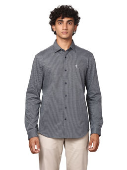 MELVIN JONES - Grey Micro Diamond Shirt