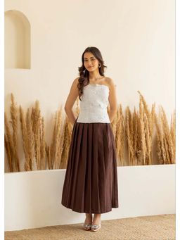 Make believe by Ritika - Charlotte Self Design Skirt Set