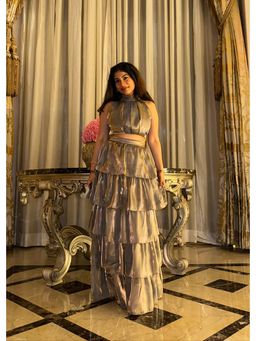 Make believe by Ritika - Penelope Organza Skirt Set