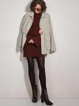 VERO MODA - Grey Lightweight Parka Jacket