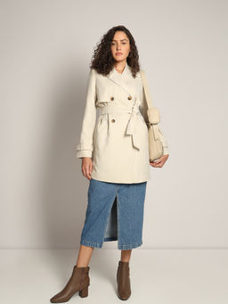 VERO MODA - Beige Belted Trench Coat (Set of 2)