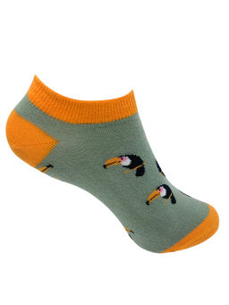 Mint & Oak - Tropical State Of Mind Socks For Women - Grey (Free Size)