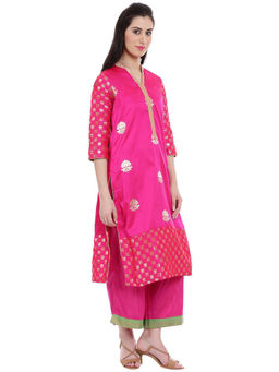 Biba - Pink Printed Kurta