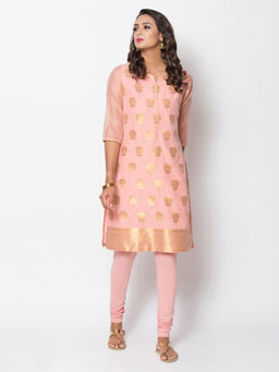 Biba - Pink Printed Kurta